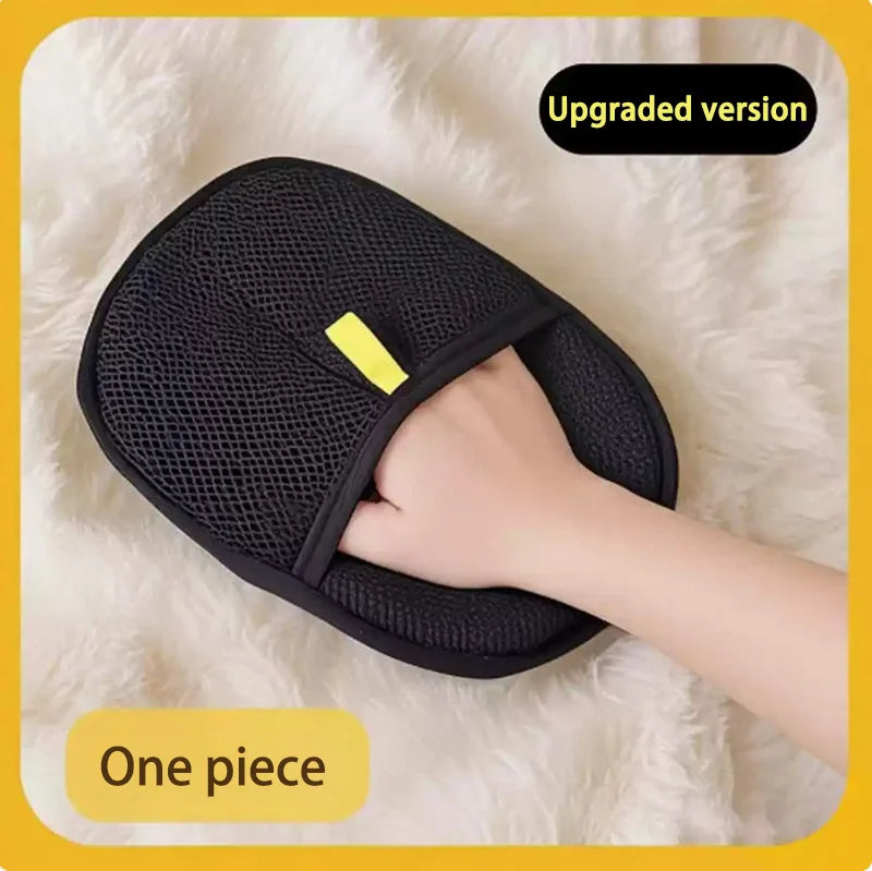 XIoami 2-in-1 Reusable Pet Grooming Glove - Static Electricity Deshedding Brush for Cat/Dog Hair Removal, Massage Cleaning Tool